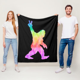 Peace Liebe Bigfoot Fleecedecke