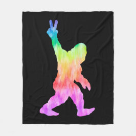 Peace Liebe Bigfoot Fleecedecke