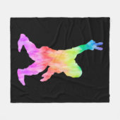 Peace Liebe Bigfoot Fleecedecke (Vorderseite (Horizontal))