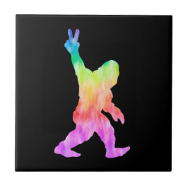 Peace Liebe Bigfoot Fliese