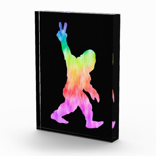 Peace Liebe Bigfoot Fotoblock (Rechts)