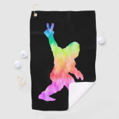 Peace Liebe Bigfoot Golfhandtuch (Insitu)