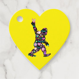 Peace Liebe Bigfoot Hippie Funny Bigfoot Lover Geschenkanhänger