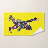 Peace Liebe Bigfoot Hippie Funny Bigfoot Lover Handtuch (Handtuch)