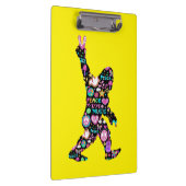 Peace Liebe Bigfoot Hippie Funny Bigfoot Lover Klemmbrett (Rechts)