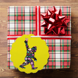 Peace Liebe Bigfoot Hippie Funny Bigfoot Lover Ornament Karte