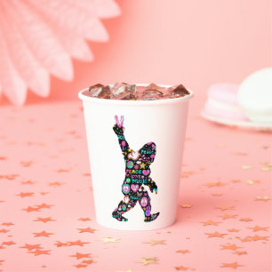 Peace Liebe Bigfoot Hippie Funny Bigfoot Lover Pappbecher