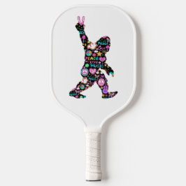 Peace Liebe Bigfoot Hippie Funny Bigfoot Lover Pickleball Schläger
