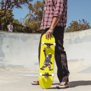 Peace Liebe Bigfoot Hippie Funny Bigfoot Lover Skateboard