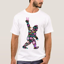Peace Liebe Bigfoot Hippie Funny Bigfoot Lover
