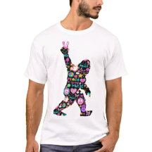 Peace Liebe Bigfoot Hippie Funny Bigfoot Lover
