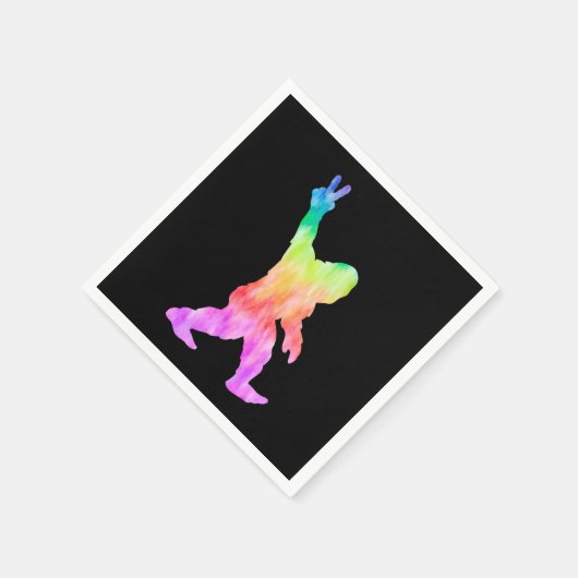 Peace Liebe Bigfoot Serviette (Ecke)