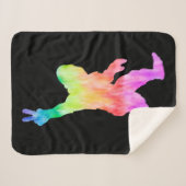 Peace Liebe Bigfoot Sherpadecke (Vorderseite (Horizontal))