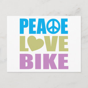 Peace Liebe Bike Postkarte