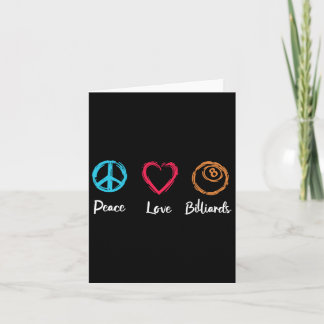 Peace Liebe Billiards Karte