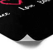Peace Liebe Billiards Poster (Ecke)