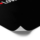 Peace Liebe Bingo Funny Lucky Gambling Poster (Ecke)