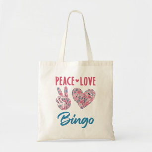 Peace Liebe Bingo Tragetasche