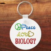 PEACE LIEBE BIOLOGIE SCHLÜSSELANHÄNGER (Vorderseite)