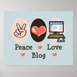 Peace Liebe Blog Poster