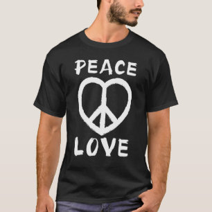 Peace Liebe Blume 60er 70er Hippie Costume T-Shirt