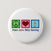 Peace Liebe Bly Tancing Button (Vorderseite)