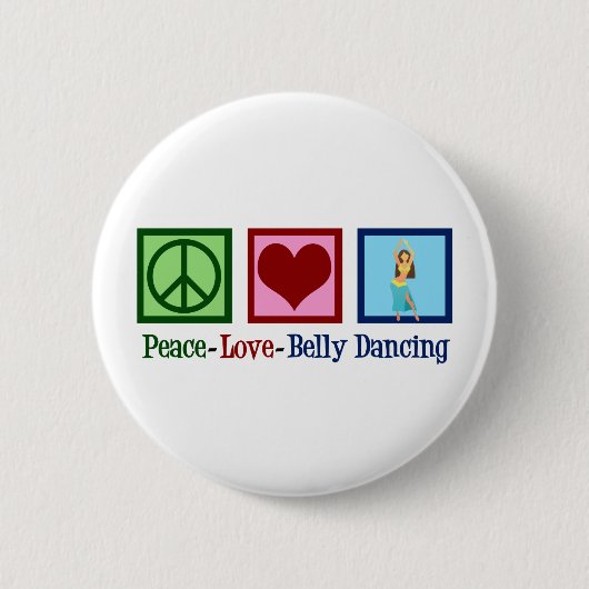 Peace Liebe Bly Tancing Button (Vorderseite)