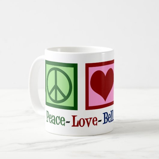 Peace Liebe Bly Tancing Kaffeetasse (Vorderseite Links)