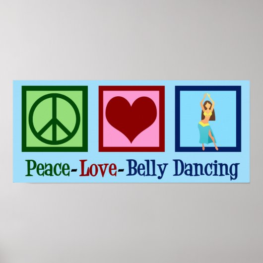 Peace Liebe Bly Tancing Poster (Vorne)