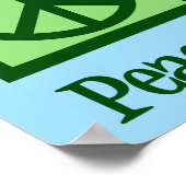 Peace Liebe Bly Tancing Poster (Ecke)