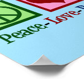 Peace Liebe Bly Tancing Poster (Ecke)
