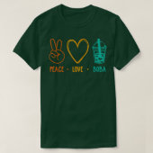 Peace Liebe Boba Graphic Tee Lover Tea Drinker Bub (Design vorne)