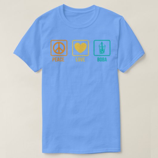 Peace Liebe Boba Graphic Tee Lover Tea Drinker Bub (Design vorne)