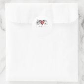 Peace Liebe Boo Boo Crew Nurse Ghost Hallowee Runder Aufkleber (Tasche)