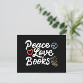 Peace Liebe Books Geeky & Niedlich Reading (Stehend Vorderseite)