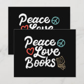 Peace Liebe Books Geeky & Niedlich Reading (Vorne/Hinten)