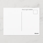 Peace Liebe Books Postcard Postkarte (Rückseite)