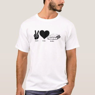 Peace Liebe Books Reading Lover Men Women Gift T-Shirt
