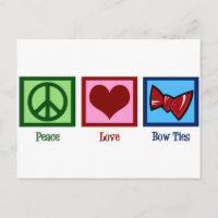 Peace Liebe Bow Krawatte