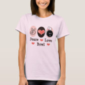 Peace Liebe Bowl Bio Tee Shirt (Vorderseite)