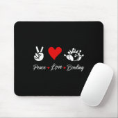 Peace Liebe Bowling Funny Bowling Bowlers Spare Bo Mousepad (Mit Mouse)