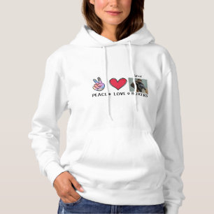 Peace Liebe Boxers Dog Lovers Hoodie