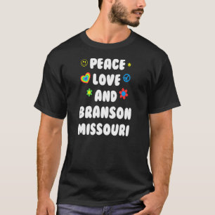 Peace Liebe Branson Missouri Patriotic Mo Patrioti T-Shirt