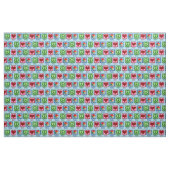 Peace Liebe bucht Niedlich Blue Bookworm Stoff (Fat Quarter (45,7 x 55,9 cm))