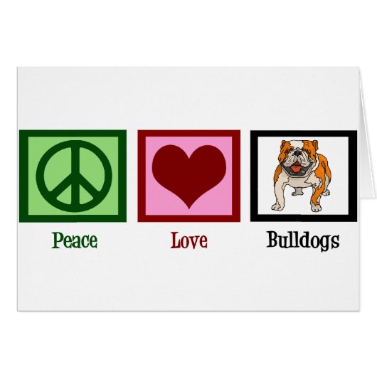 Peace Liebe Bulldogs (Vorderseite (Horizontal))