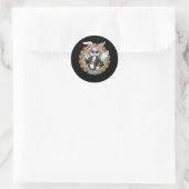 Peace & Liebe Bunny Sticker (Tasche)