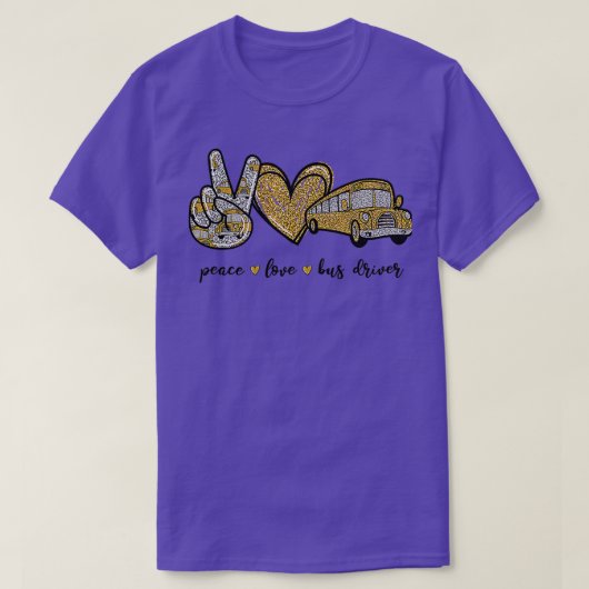Peace Liebe Bus Driver Classic TShirt (Design vorne)