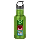 Peace Liebe Camels Trinkflasche (Vorderseite)