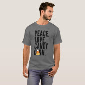 Peace Liebe Candy Corn Funny Kids Adulween Hallowe T-Shirt (Vorne ganz)