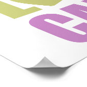 Peace Liebe Candy Poster (Ecke)